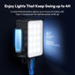 ULANZI LM001 Magnetic Mini Light for DJI Osmo Pocket 3, 2W USB-C, 500mAh, 5800K, CRI≥95, IPX4, 3-Level Brightness