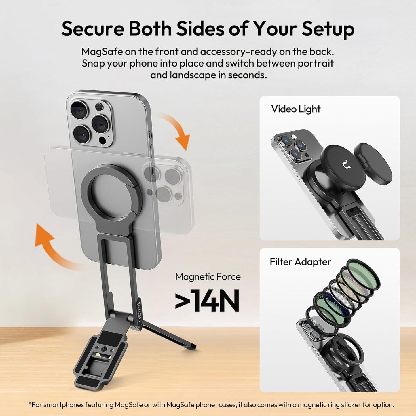 ULANZI MA38 Magnetic Phone Tripod Magsafe iPhone 17/16/15/14/13/12