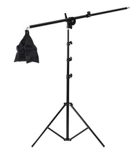 HIFFIN Photo Studio 9 FT Light Stand with 4.5 FT Boom Arm and Empty Sandbag for Supporting Softbox Lighting Photography Tripod with Carry Bag