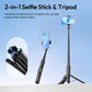 ULANZI SK26 40" Selfie Stick Tripod with Bluetooth Remote for iPhone-mobile clip