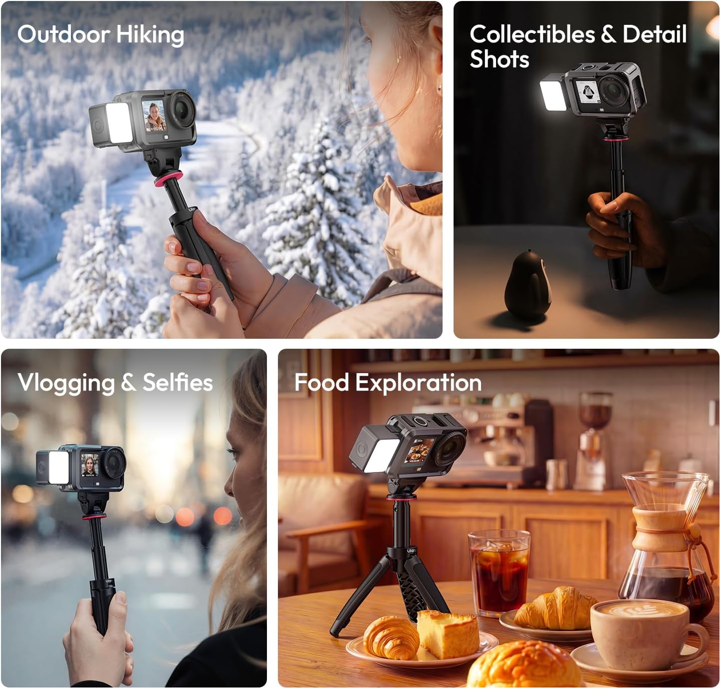 ULANZI LM24 Vlogging Light for DJI Osmo Waterproof Magnetic LED Fill