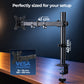 MS12 Monitor Arm, 17–32in, 2–10kg, VESA 75x75/100x100, Articulating Desk Mount