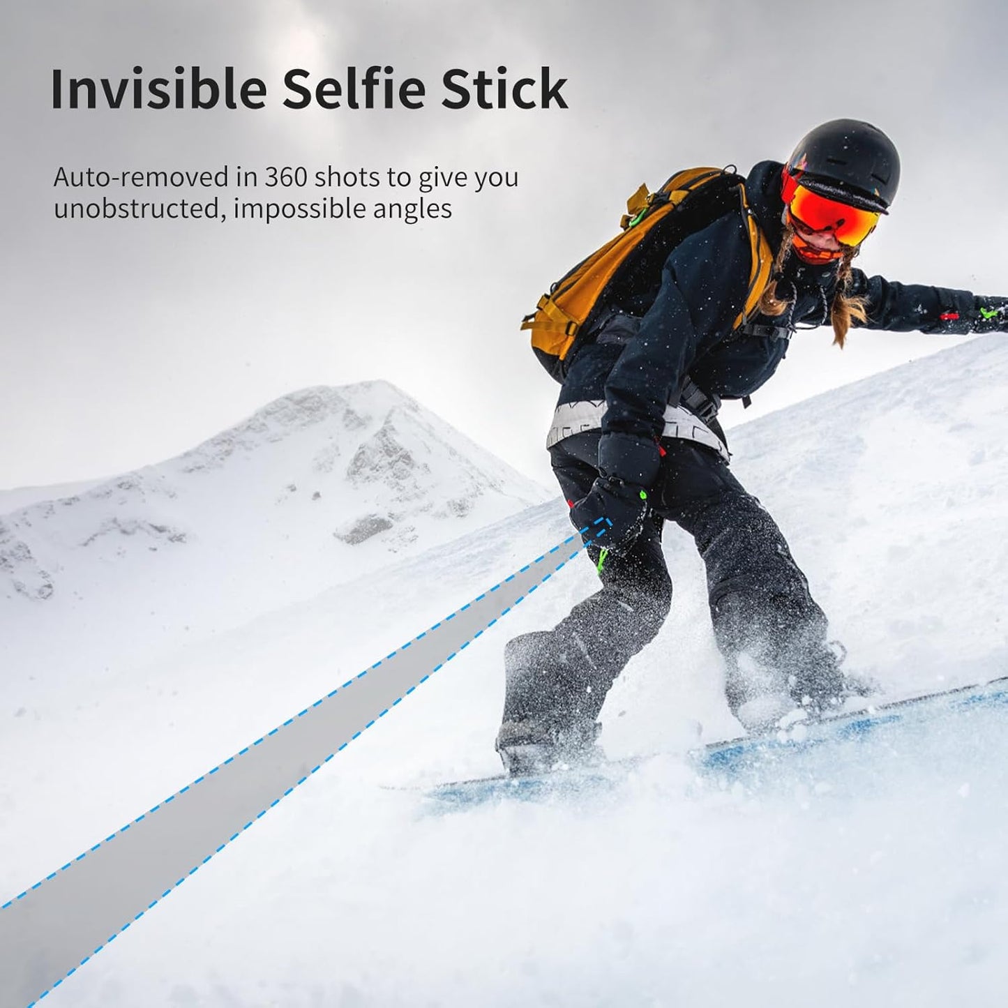 ULANZI TT52 59" Invisible Selfie Stick Tripod Extendable with Stand Legs