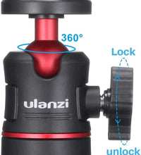 ULANZI MT-08 Mini Smartphone Selfie Stick Tripod for iPhone, Camera Extendable Handle Grip Vlog Pole for Sony