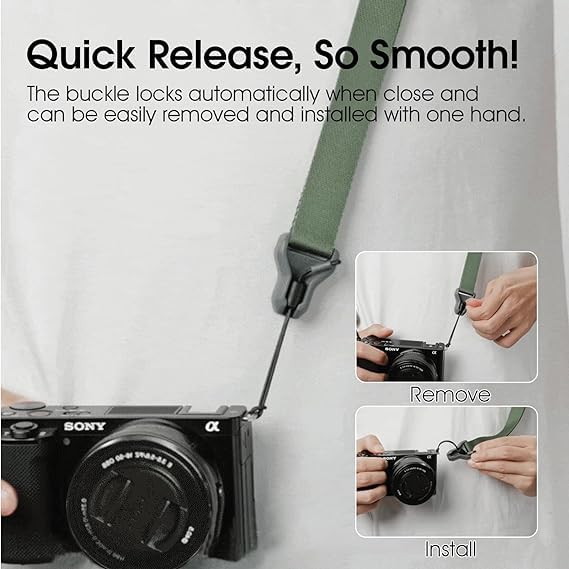 ULANZI Falcam Maglink Quick Magnetic Buckle Shoulder Strap Lite, Adjustable Camera Shoudler Sling Strap for DSLR Camera