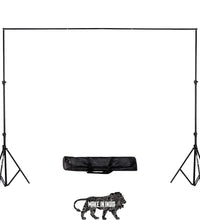 HIFFIN 9Ft X 9Ft Studio Background Support Kit for Photography and Videography | Portable and Foldable Stand Kit with Carry Bag