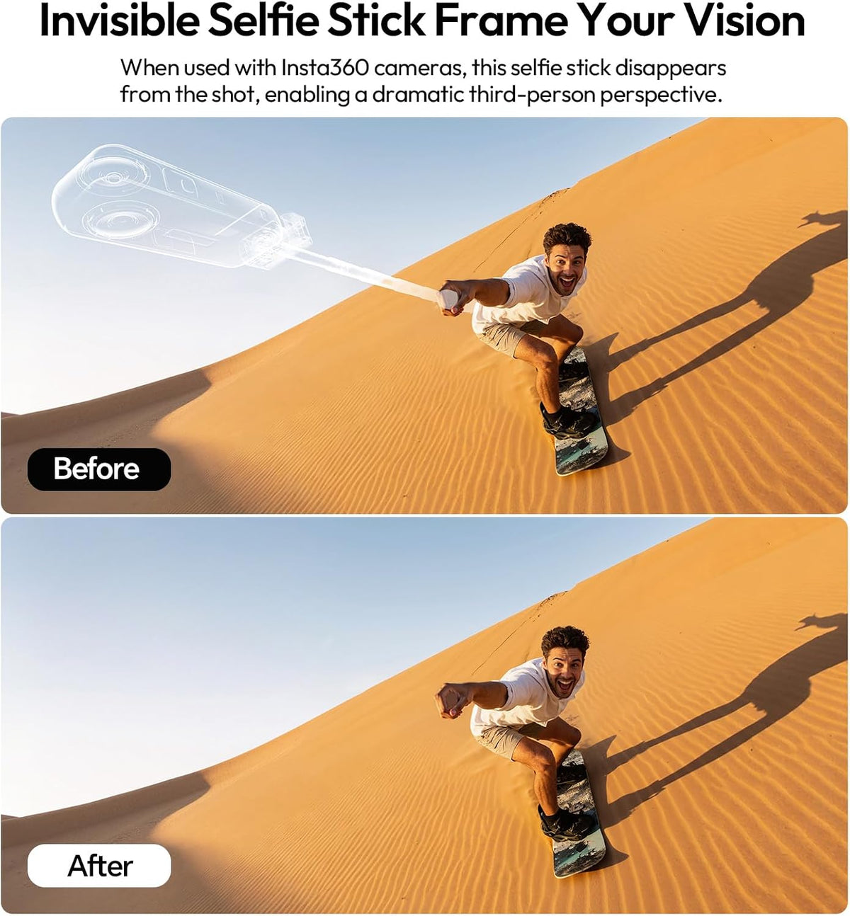 ULANZI MT-44 Extendable Vlog Tripod, Selfie Stick & 360° Ball Head for Phone & Camera
