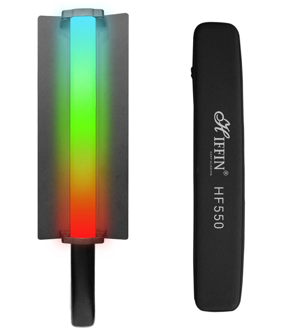 HIFFIN HF-550 RGB LED Light Stick for Photography, 2500K-9900K Adjustable, 24 Fx Light Effect, 4000mah Battery