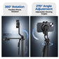 H22 Selfie Stick Tripod, 71in Quadrapod, Remote, 360° Rotation, Detachable Mount