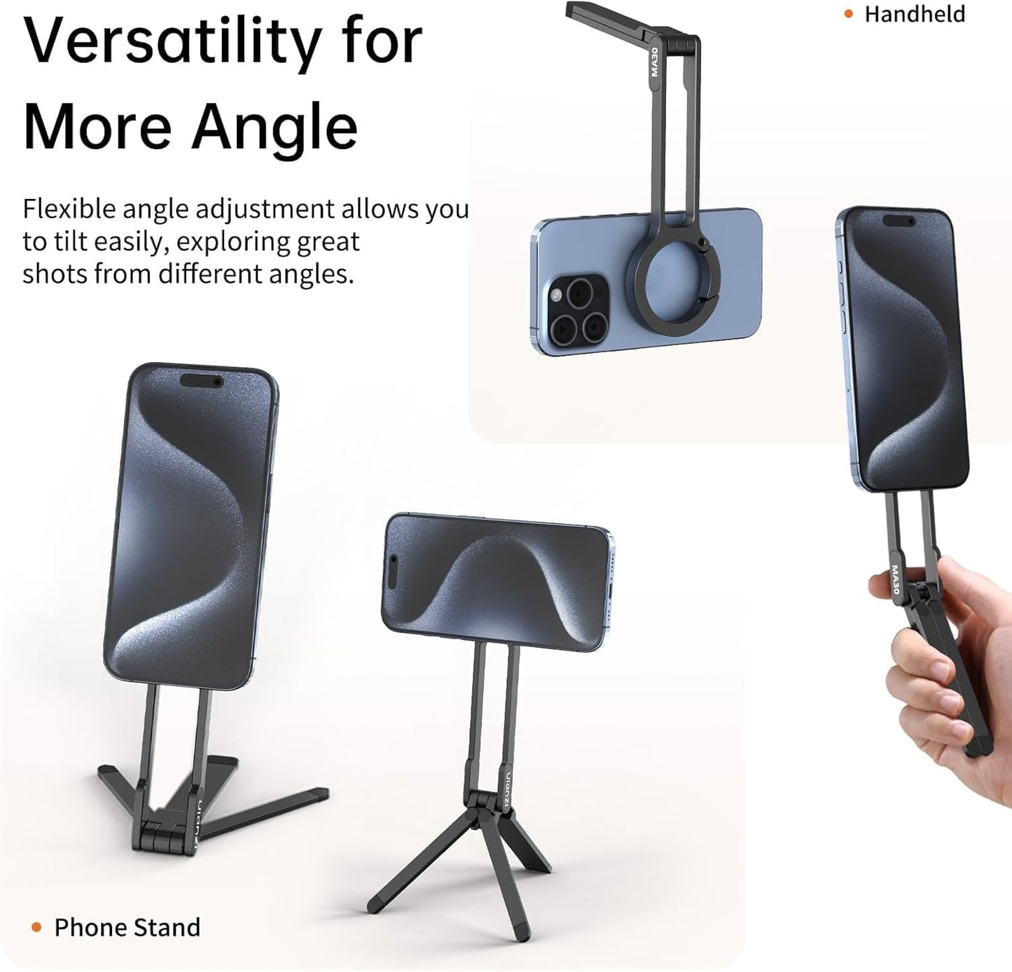 Ulanzi MA30 Carabiner-Mounted Phone Tripod