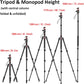 ULANZI TT31 72.4" Tripod/Monopod, 33lb Load, QR Plate, 360° Head for DSLR/Video