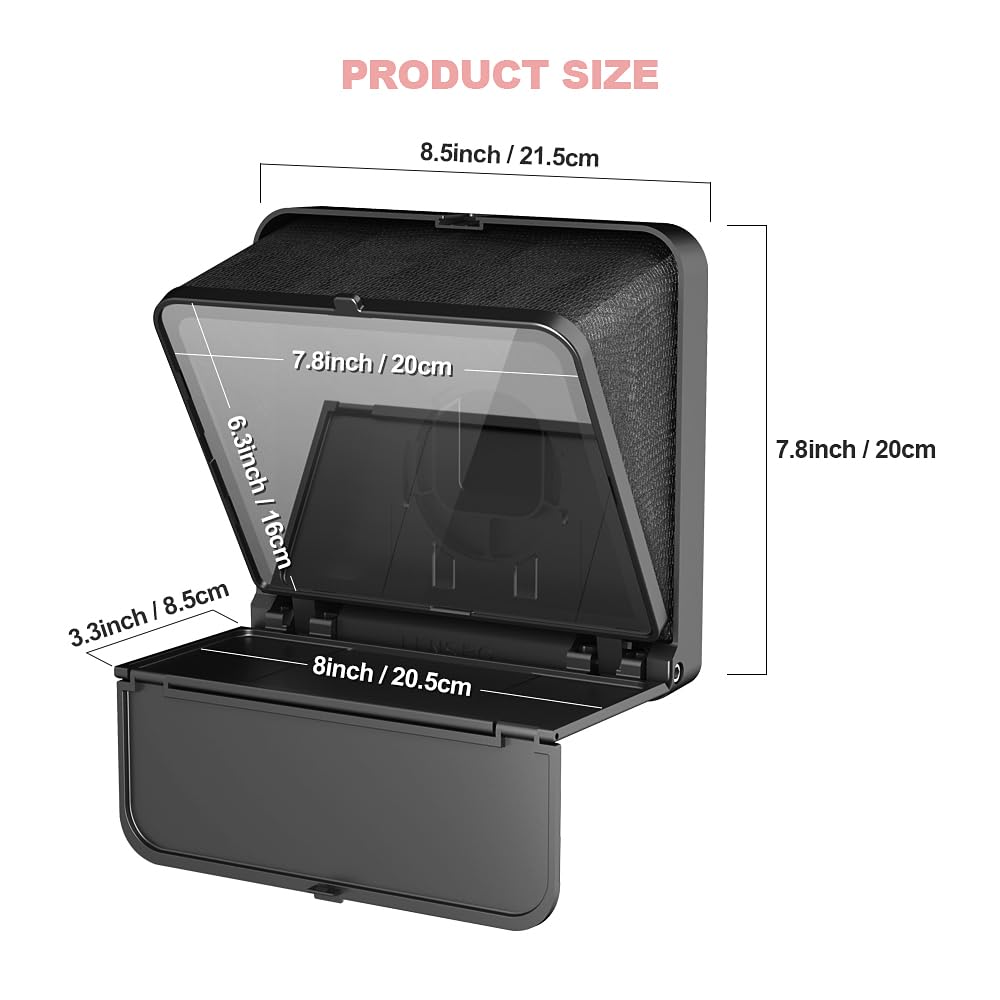 LENSGO TC7S Portable Teleprompter for Phone, Mini with Remote, iPhone & Android