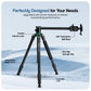 HF-550 1.651M (65") Camera Tripod for Canon Nikon DSLR, Aluminum Alloy