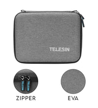 TELESIN Carrying Case for Go pro Hero, DJI Osmo Pocket Action, Insta360 One X, More, Hard Protective Travel Bag with 4 Moveable Dividers for More Accessories, Black
