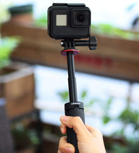 Ulanzi MT-09 Extention Vlog Tripod Mini Portable Handle Grip for Gopro Hero 12, 11, 10, 9, GoPro max Black Session Osmo Action Camera