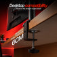 MS24 Dual Monitor Arm, 13–32in, Up to 10kg/22lbs, VESA 75x75/100x100, Desk Mount