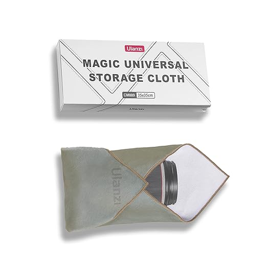 ULANZI Magic Universal Storage Cloth, Easy Wrapping and Safe Protection from Collissions, Bumping and Friction for Camera & Digital Accessories (35 * 35cm)