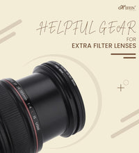 HIFFIN PRO Camera Lens Step Up Filter Adapter Rings, 40.5-43, 43-46, 46-49, 49-52, 52-55, 55-58, 58-62, 62-67, 67-72, 72-77, 77-82mm Metal Step Up Rings Kit with Anodized Aluminum Threaded Black Frame