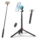 Ulanzi MT-84 61" Phone Tripod, Magnetic Selfie Stick with Remote for iPhone
