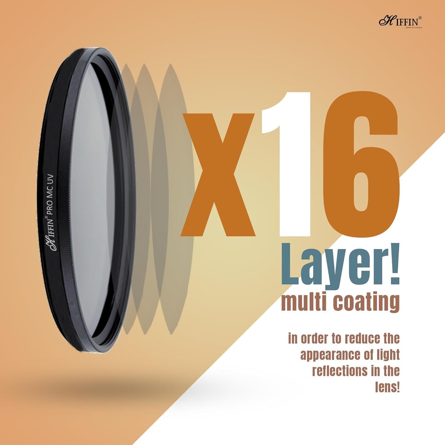 HIFFIN PRO Concept 95mm MC UV Protection Filter, 16 Multi-Layer Coated HD/Waterproof/Scratch Resistant UV Filter with Nanotech Coating, Ultra-Slim UV Filter for Camera Lenses (95mm)