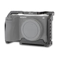 HIFFIN Metal Cage Compatible with Sony Alpha A6400, Precision Fit, Arca-Type Quick Release Base, 1/4" & 3/8" Screw Mounts, Cold Shoe for Microphone, Monitor & Light Expansion
