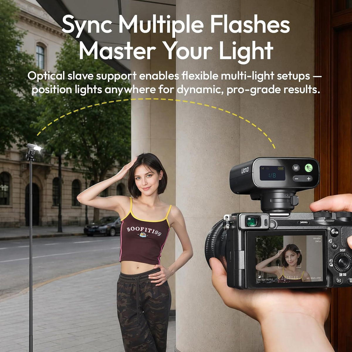 ULANZI FT16 TTL Camera Flash for Sony, GN16 Speedlite Camera Light 6500K