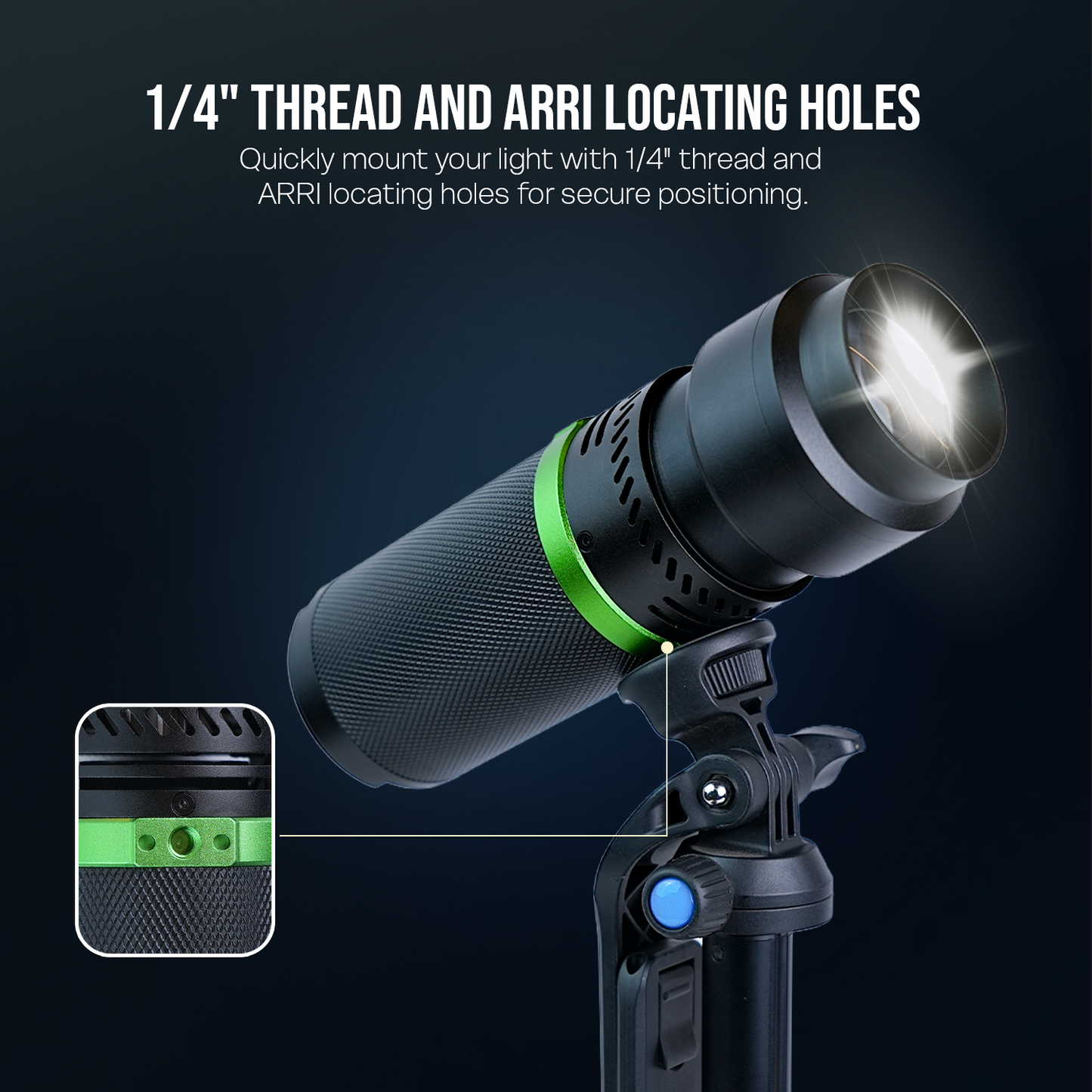G-Flash PRO RGB 30W LED Video Light 5000mAh USB-C CRI95+ 4 Colors Fan Portable