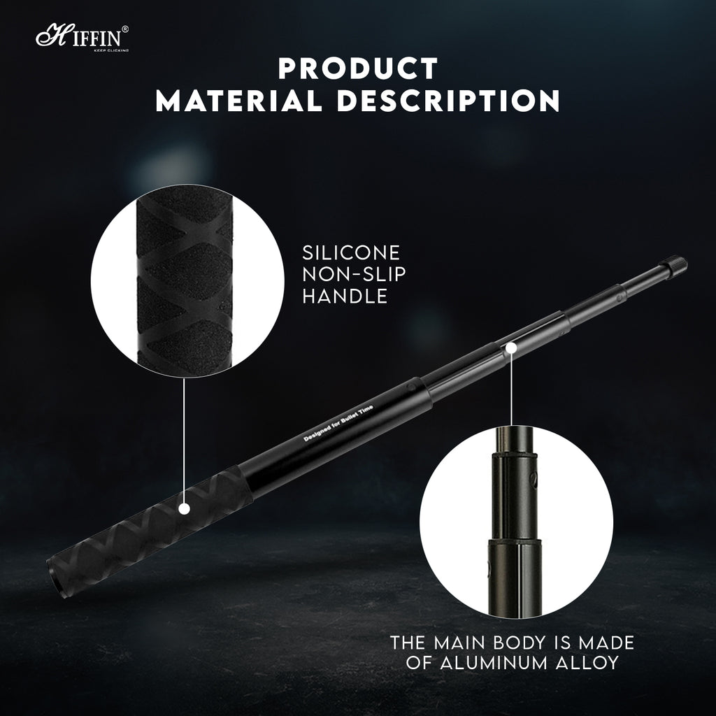 HIFFIN 3 in 1 Invisible Bullet Time Handle Kit with Foldable Tripod Extension Monopod Rod for Insta 360 X3 / Insta 360 ONE X 2 / Insta360 ONE X/Go Pro Series Accessories
