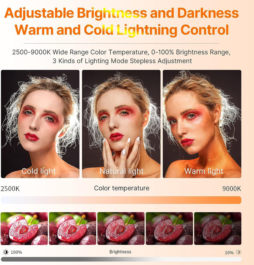 ULANZI VL49 Pro RGB Video Light, Mini Rechargeable LED Camera 360° Full Color Portable,2500-9000K Dimmable LED Panel Lamp w LCD Display,Photography Lighting Support Magnetic Attraction