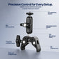 HF-15 Super Clamp Mount, 360° Adjustable, CNC Alloy, 1/4" & 3/8" Thread