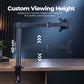 MS12 Monitor Arm, 17–32in, 2–10kg, VESA 75x75/100x100, Articulating Desk Mount