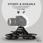 HIFFIN Universal Triple Camera Suction Cup Mount Holder with 1/4" and 3/8" Screws and Compatibility with Cameras, DSLRs, Camcorders, Ball Heads & More
