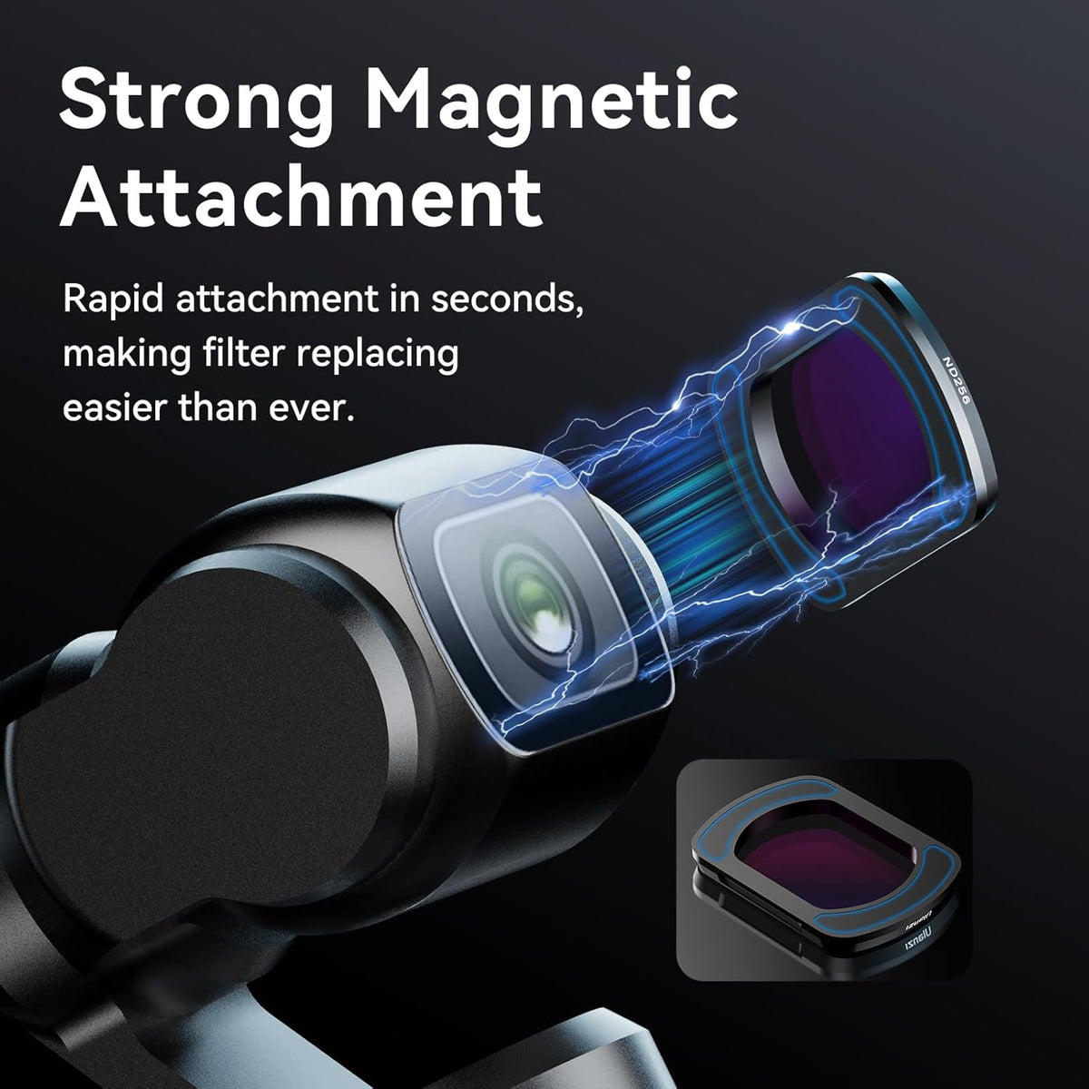 ULANZI PK-03 ND Filter Set for DJI Osmo Pocket 3 ND16/64/256 Magnetic