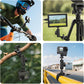ULANZI R105 Super Clamp with 360° Dual Ballhead Arm, Y-Claw Mount for GoPro, Insta360, DJI