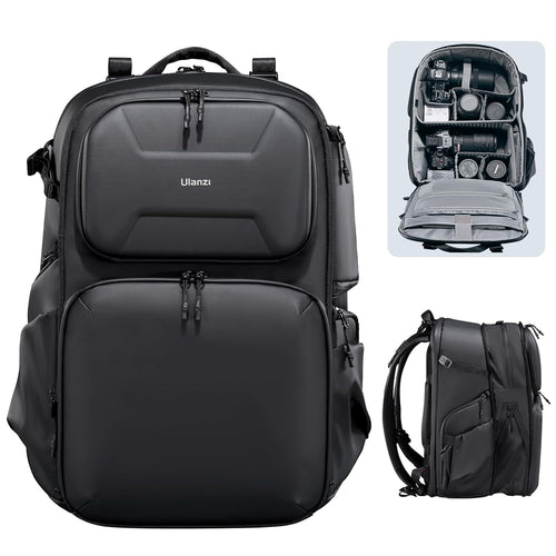 BP10 Hardshell Camera Backpack, Waterproof, 35L, for DSLR, Laptop, Black