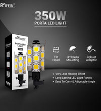 HIFFIN Warm White Porta 350Watt (7 X 50w) LED Light Kit, Low Power Consuming LED Panels Light, for Photo Video Indoor Outdoor Shoot (Porta Light Kit Set of 2)