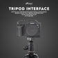HIFFIN Upgraded Metal Cage for EOS R8 Built-in Quick Release Plate for Arca-Type with 1/4 Threaded Holes, 3/8" Locating Holes for ARRI, Included Cold Shoe