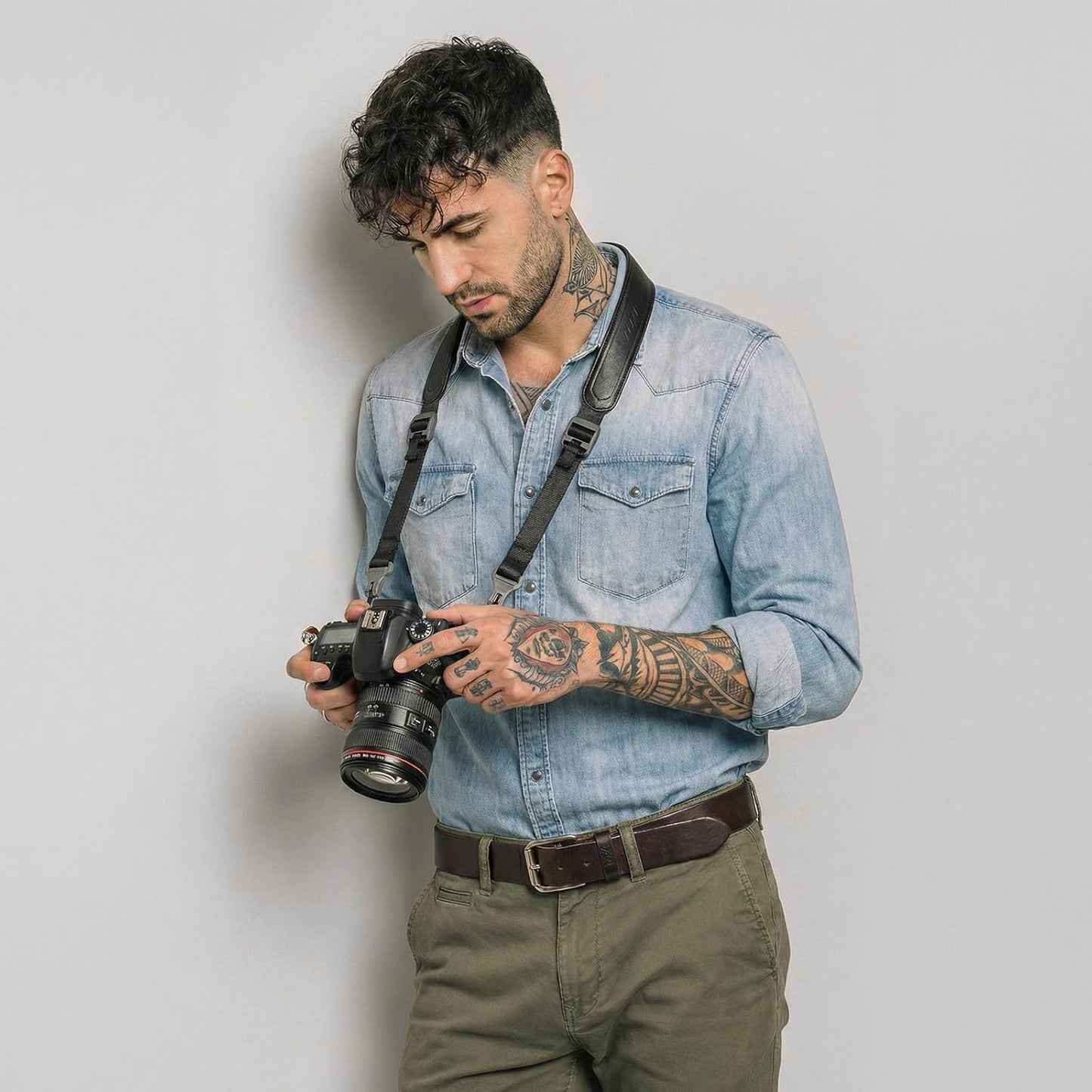 ULANZI CSS1 U-Snap Camera Strap 55in Quick Release DSLR Mirrorless Sling Belt B/G/S/Blue