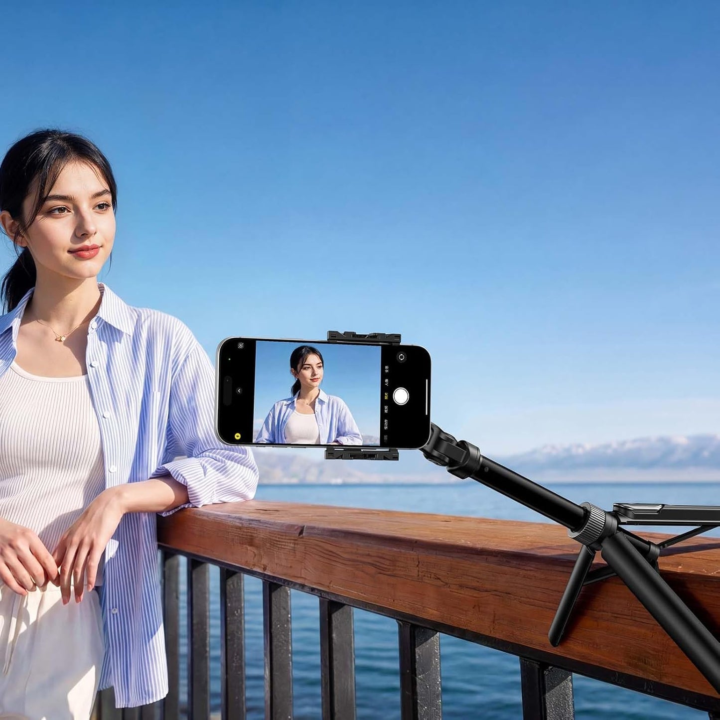 ULANZI TT86 Magnetic Tripod for iPhone 17, 35" Selfie Stick, Remote