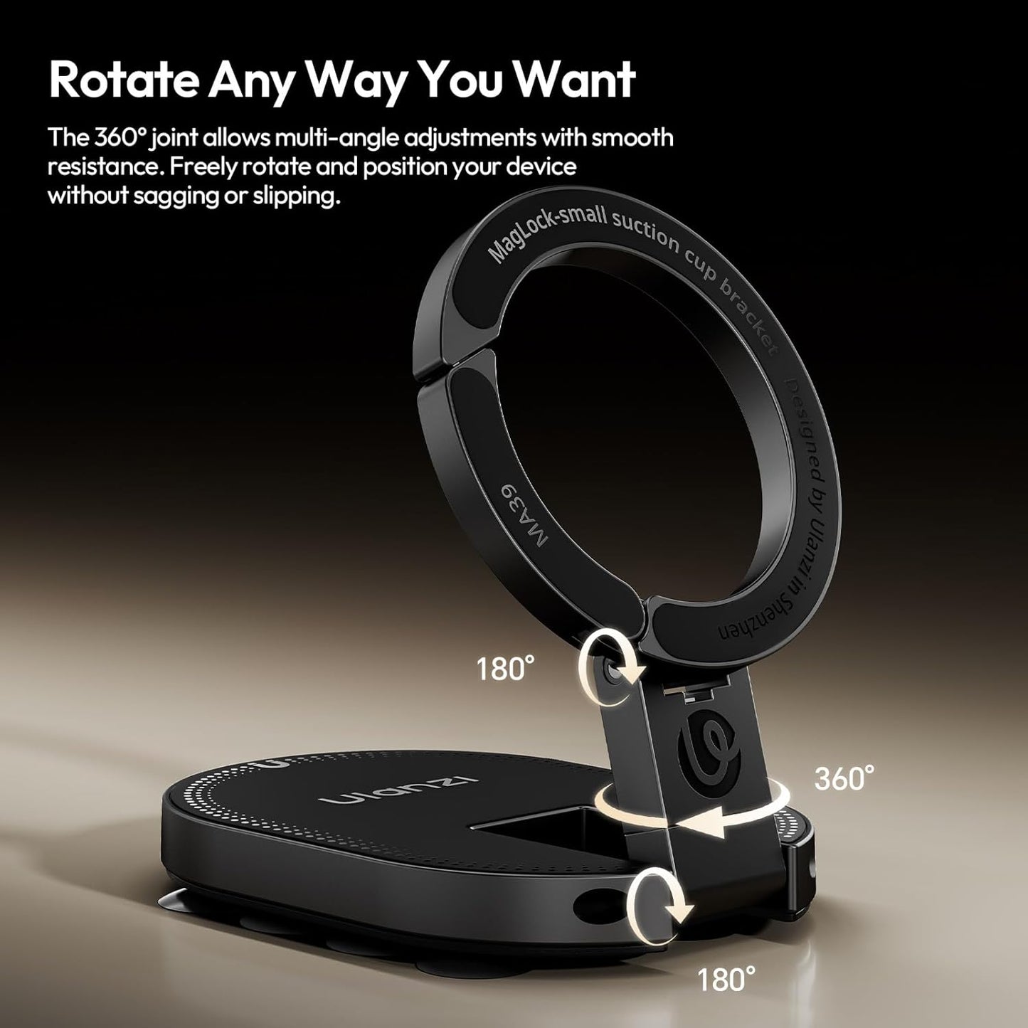 ULANZI MA39 3-in-1 Magnetic Phone Holder for MagSafe with 360° Rotatable Mount