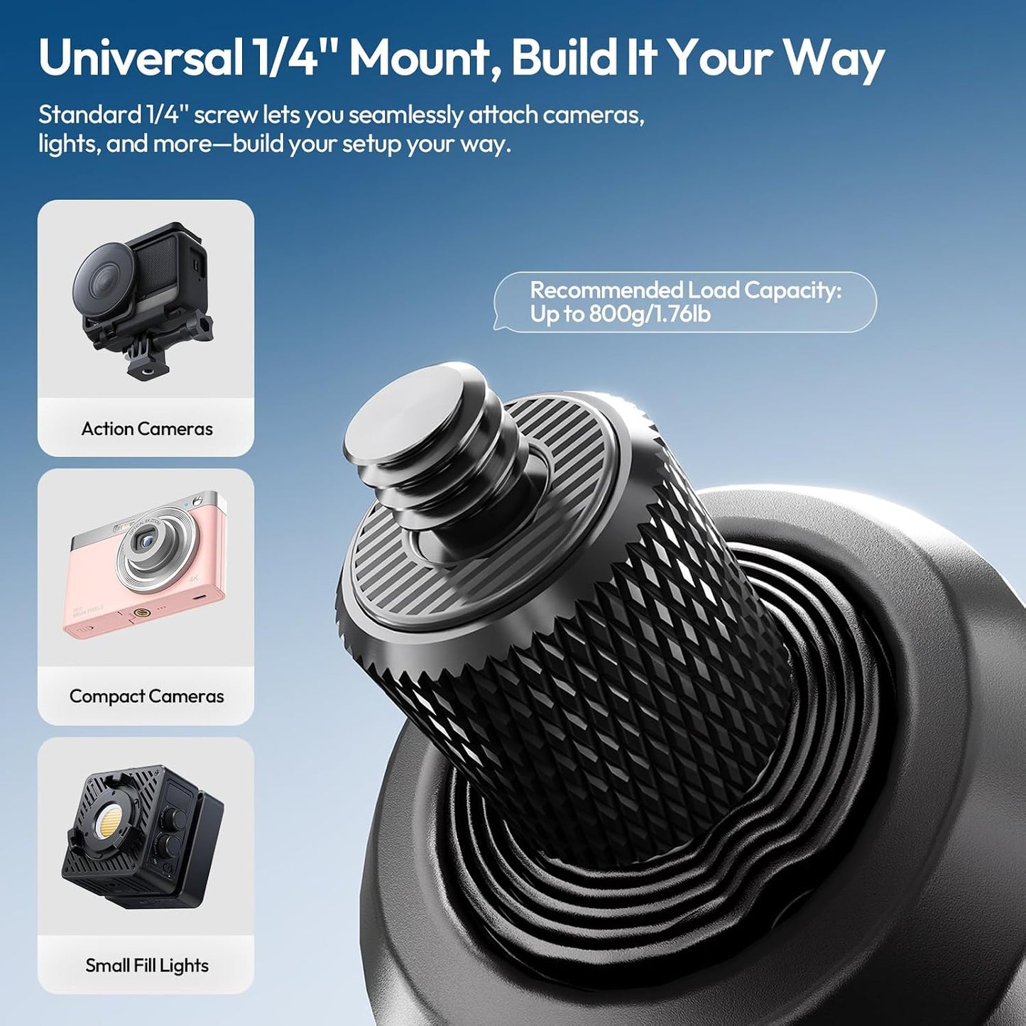 ULANZI TT91 2-in-1 Invisible Selfie Stick Tripod Extension Pole