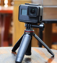 Ulanzi MT-09 Extention Vlog Tripod Mini Portable Handle Grip for Gopro Hero 12, 11, 10, 9, GoPro max Black Session Osmo Action Camera