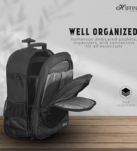 Hiffin 2-in-1 Convertible Backpack Rolling Case for Cameras and Gear with Great Capacity, User-Friendly Design, and Durable Waterproof Construction - Travel in Style and Convenience! 