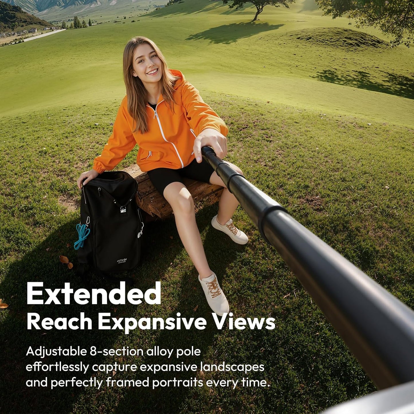 ULANZI SK27 (Magsafe) Magnetic Phone Tripod 165 cm, Selfie Stick w Bluetooth & 25N Magnet