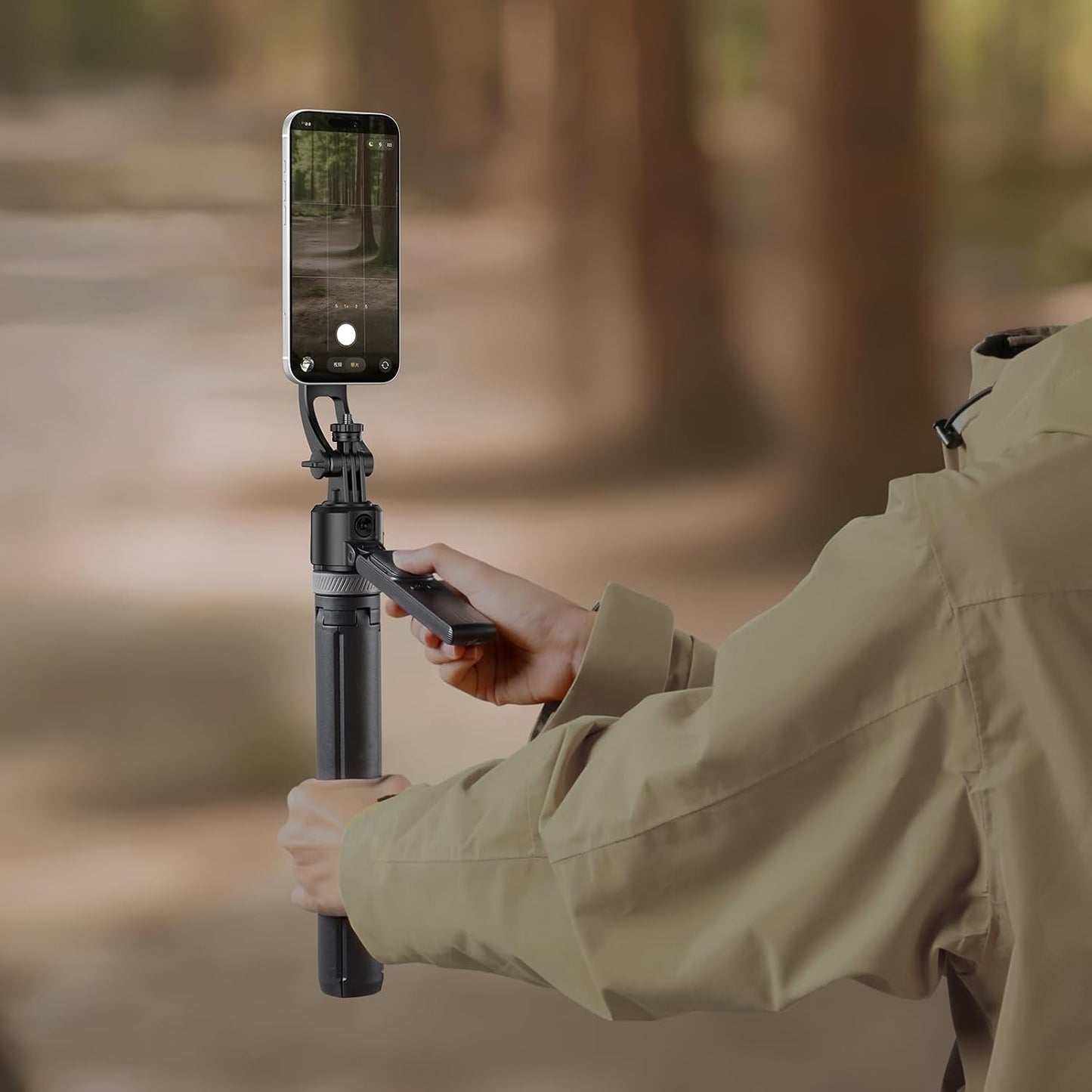 ULANZI TT23M Magnetic AI Auto Tracking Tripod, 360° Face Tracking Selfie Stick