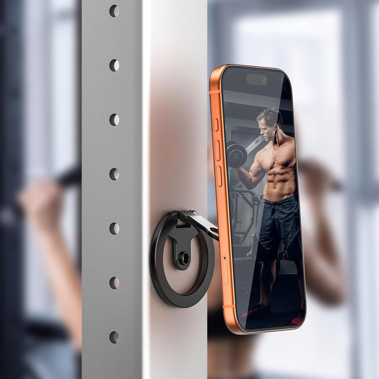 ULANZI MA02 Magnetic Gym Phone Holder, Foldable Tripod Mount for MagSafe