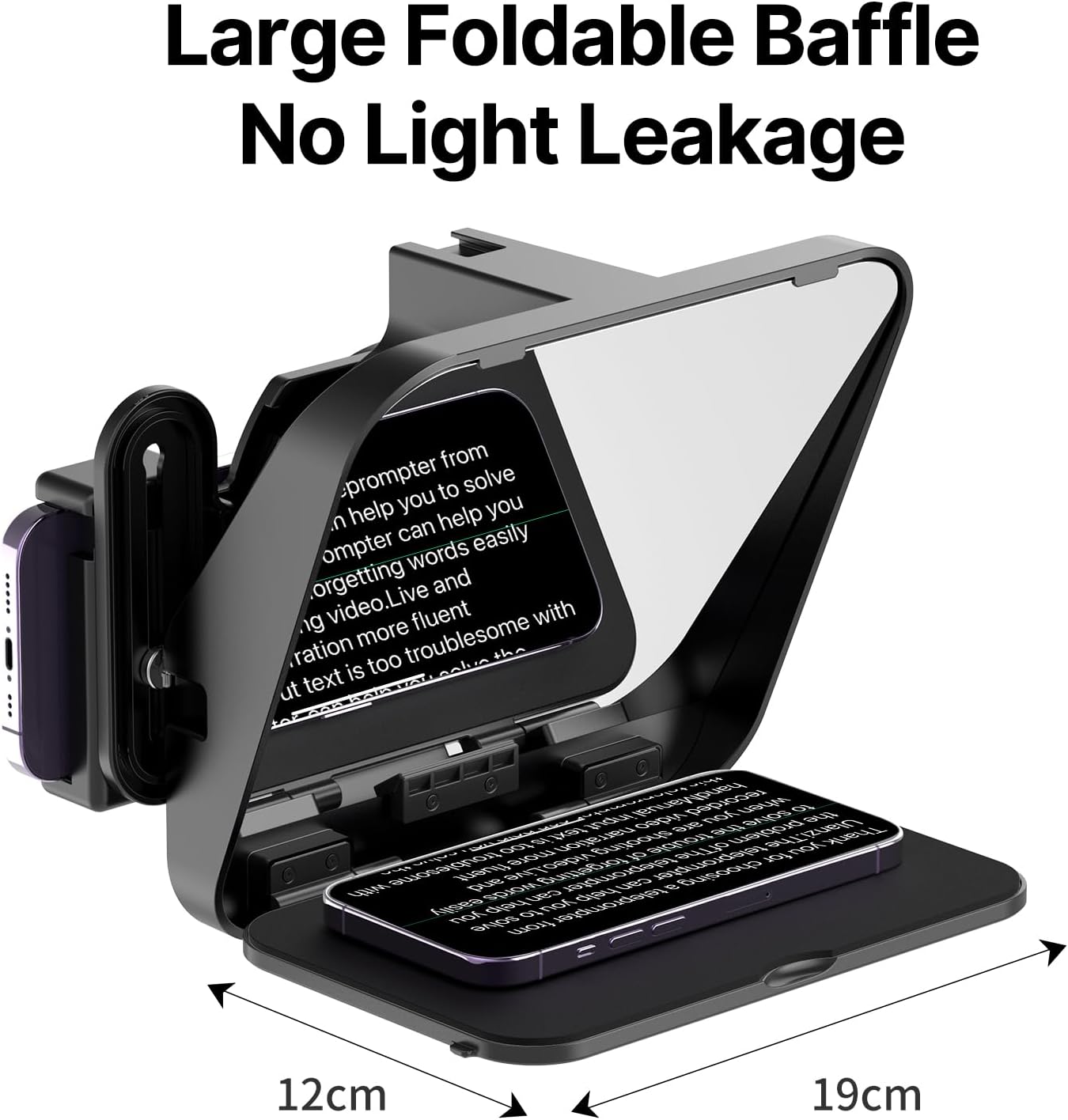 Ulanzi RT02 Universal Teleprompter for Tablets and Smartphones with Remote Control R004GBB1