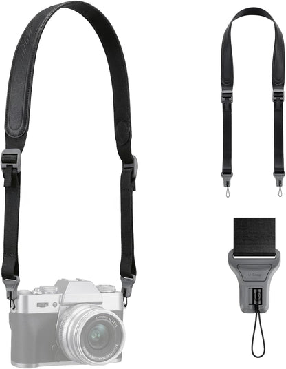 ULANZI CSS1 U-Snap Camera Strap 55in Quick Release DSLR Mirrorless Sling Belt B/G/S/Blue