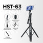 HIFFIN HST-63 Tripod – 63" Long, 360° Handle, Remote, Tri-Leg