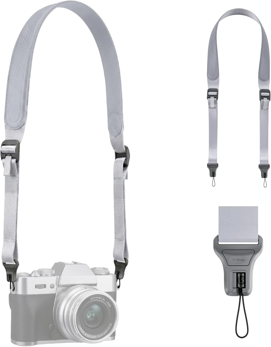 ULANZI CSS1 U-Snap Camera Strap 55in Quick Release DSLR Mirrorless Sling Belt B/G/S/Blue